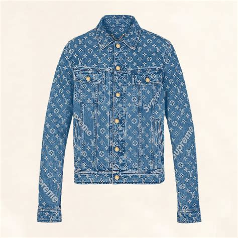 louis vuitton supreme jeans|supreme louis vuitton denim jacket.